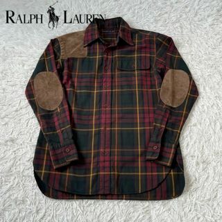 ラルフローレン(Ralph Lauren)のラルフローレン　レザー　パッチ　チェック　シャツ　ブラウン　秋(シャツ/ブラウス(長袖/七分))