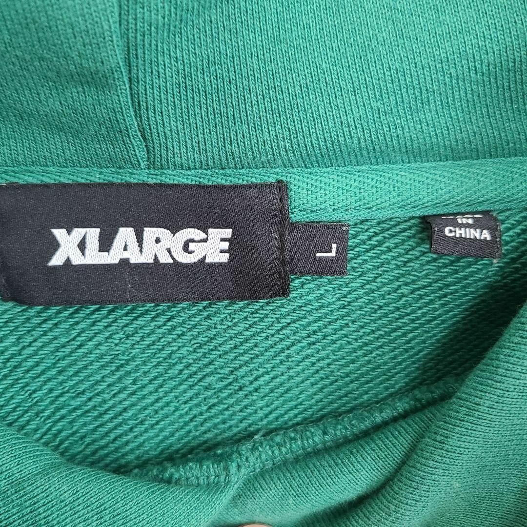 XLARGE - 【入手困難】美品 エクストララージ パーカー グリーン 刺繍