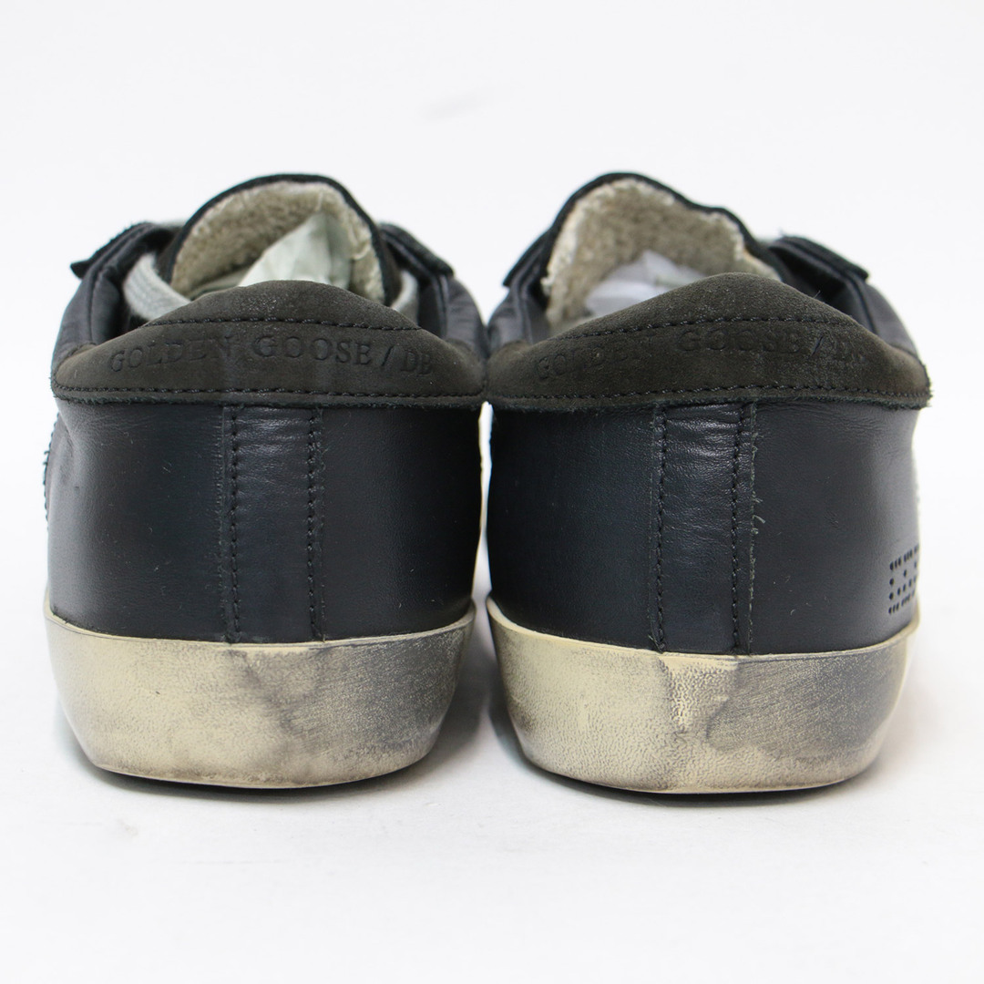 GOLDEN GOOSE ゴールデングース スニーカー ローカット シューズ 靴 ブラック系 黒 サイズ：23cm 36 レースアップ ヴィンテージ加工 レザー 牛革 スーパースター SUPERSTAR おしゃれ シンプル 大人女子 ブランド カジュアル 普段使い 本革【レディース】