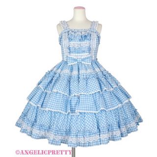 アンジェリックプリティー(Angelic Pretty)のAngelicpretty ギンガムjsk(ひざ丈ワンピース)