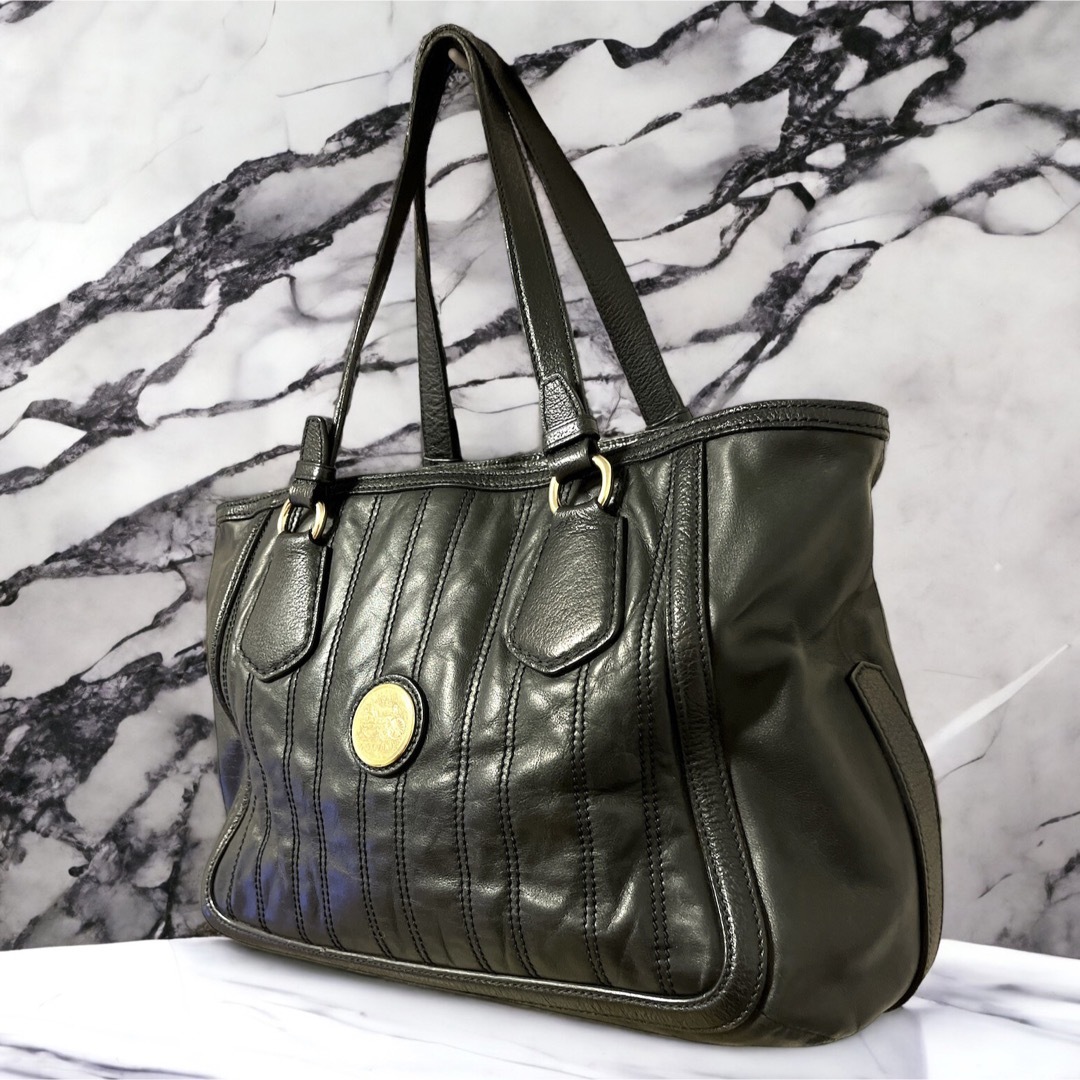 レア セリーヌ トートバッグ 馬車金具 馬車金具プレート CELINE 美品