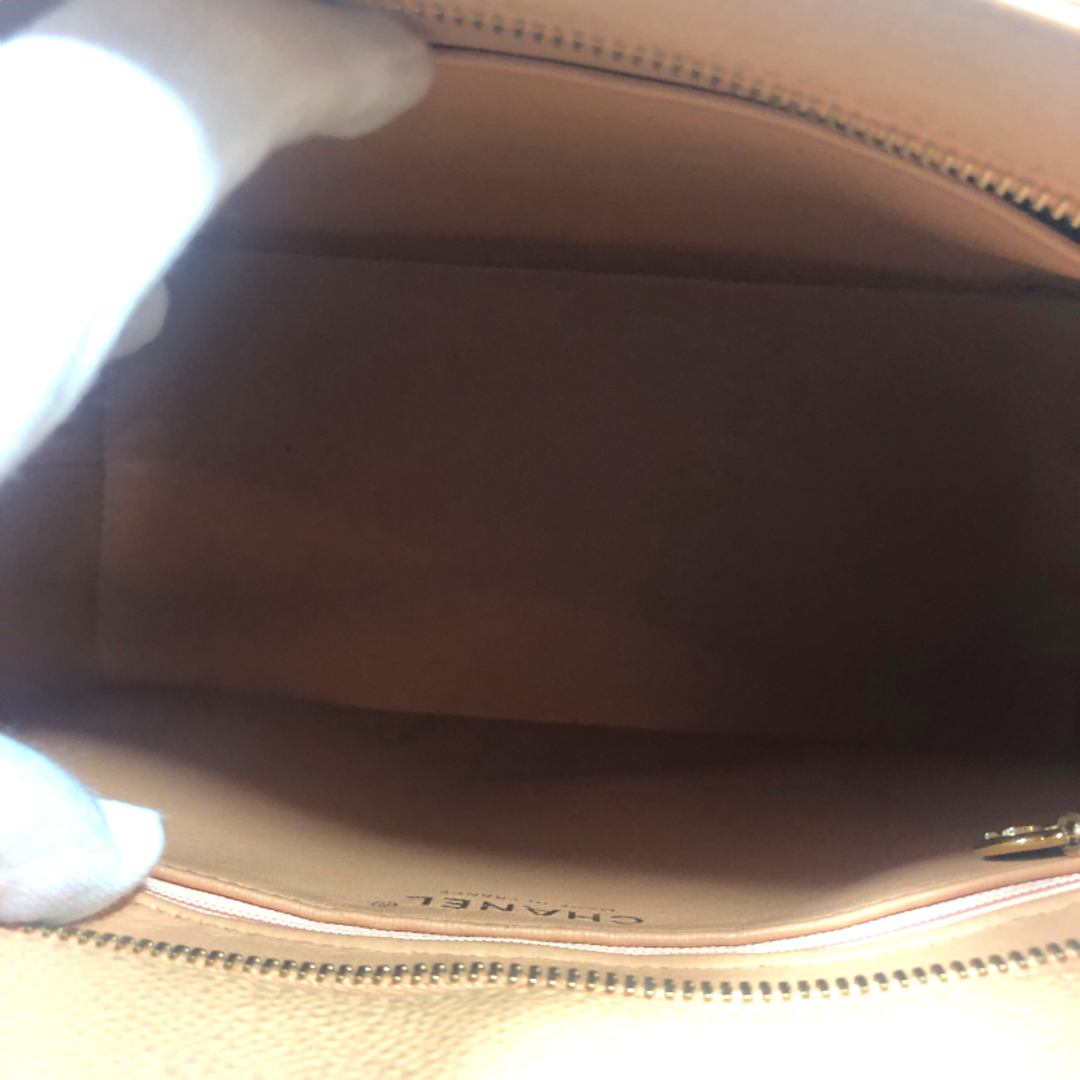 シャネル CHANEL 復刻トート A01804 ピンク ゴールド金具 キャビアスキン レディース ハンドバッグ