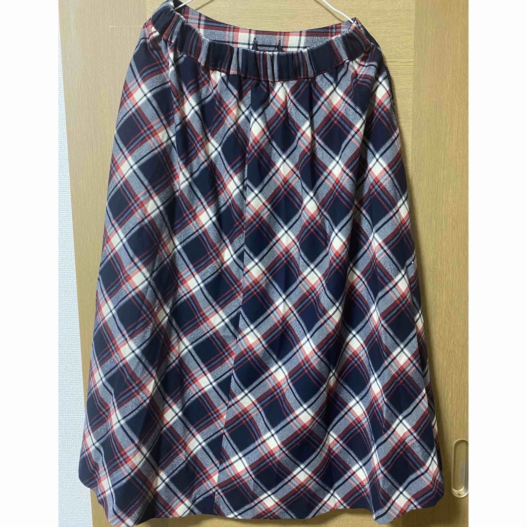 coen(コーエン)のcoen  チェック柄ロングスカート レディースのスカート(ロングスカート)の商品写真