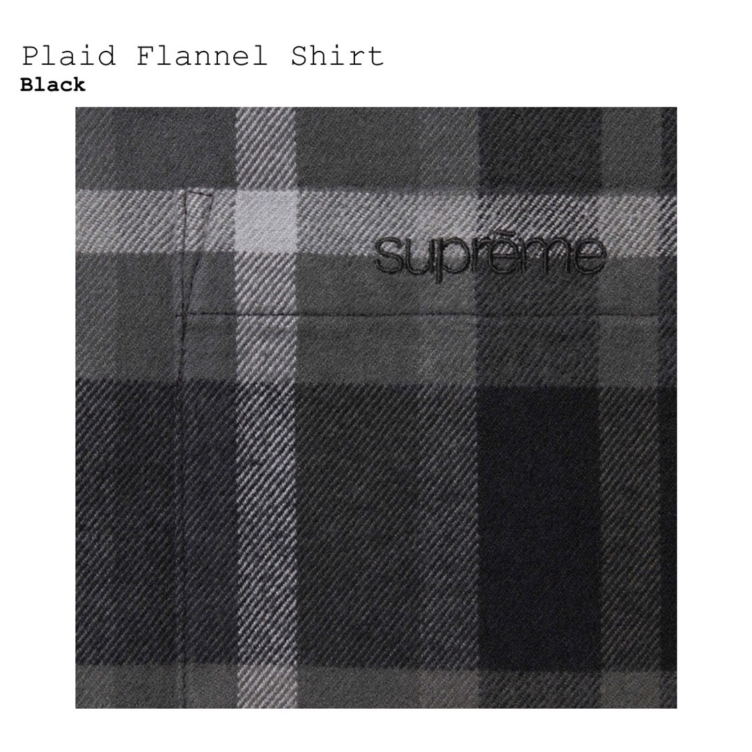 Supreme(シュプリーム)のシュプリーム　Plaid Flannel Shirt　黒2XL メンズのトップス(シャツ)の商品写真