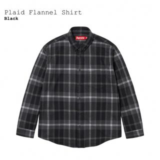 シュプリーム(Supreme)のシュプリーム　Plaid Flannel Shirt　黒2XL(シャツ)