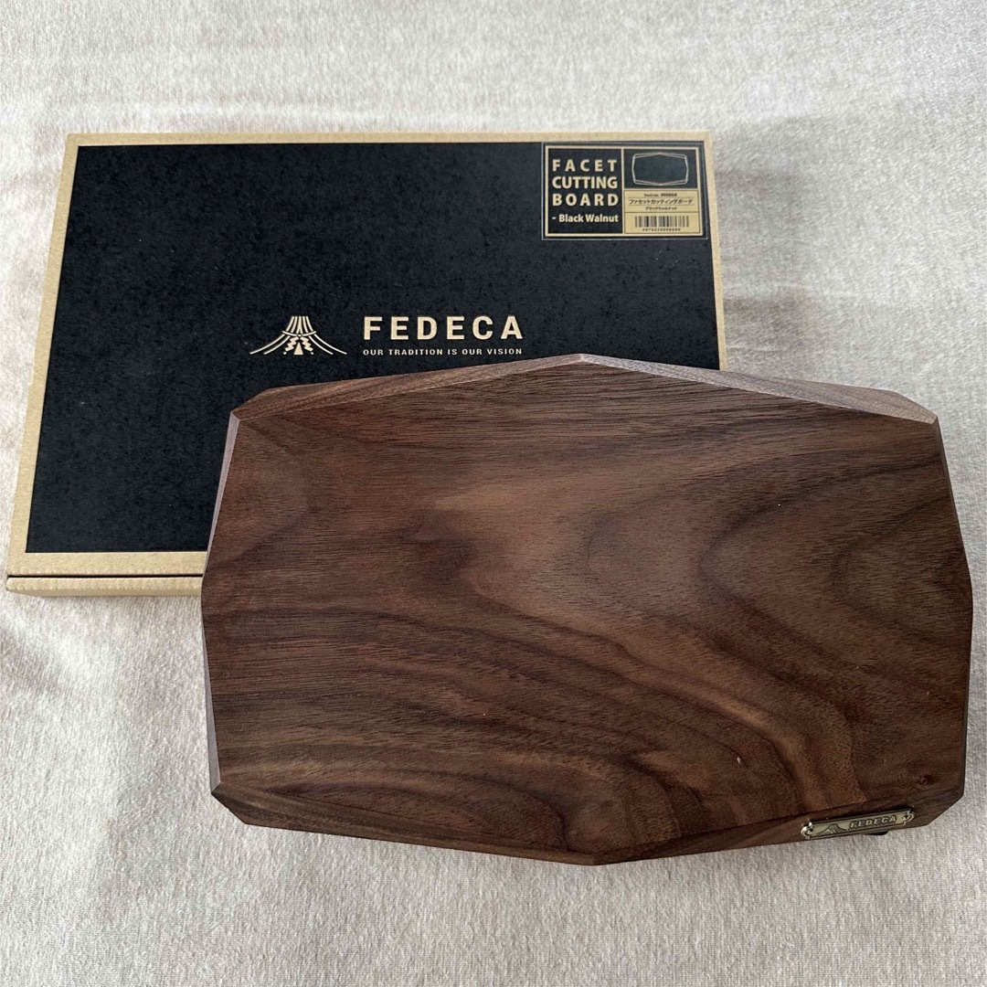 フェデカ FEDECA ファセット カッティングボード ブラックウォルナット まな板 キャンプ アウトドア
