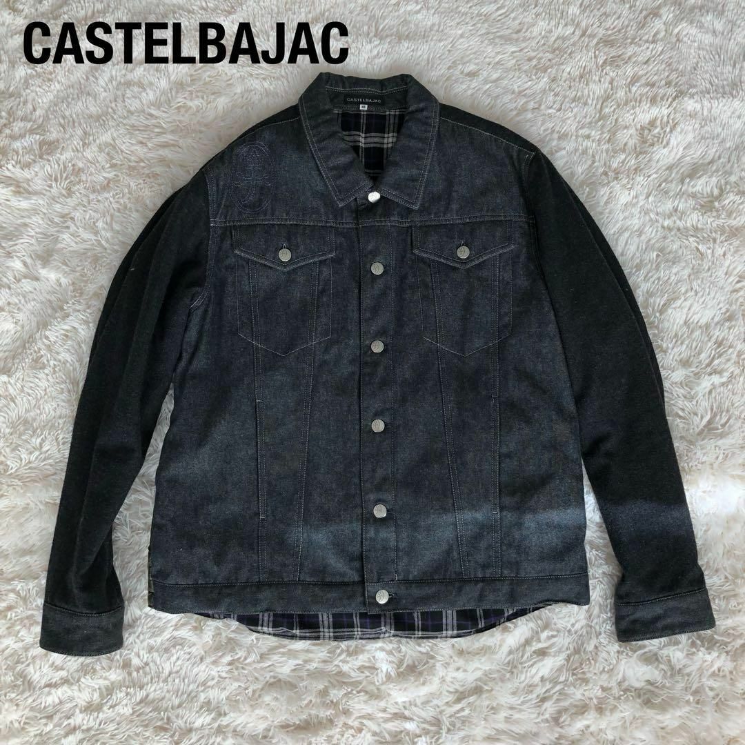 CASTELBAJACカステルバジャックデニムジャケット　切替ダウンジャケット