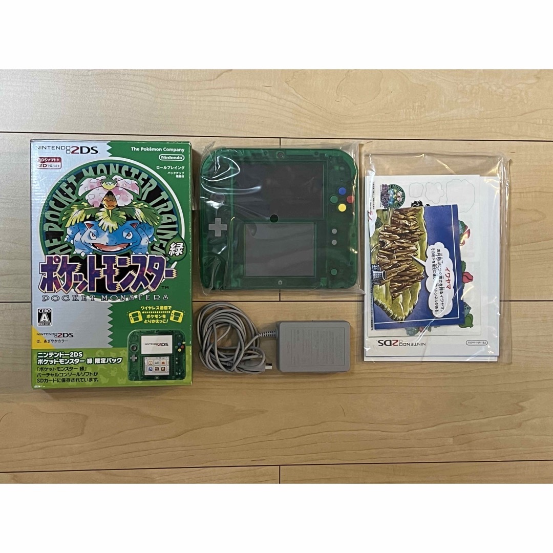 ニンテンドー2DS(ニンテンドー2DS)のニンテンドー2DS限 DLポケモン緑 エンタメ/ホビーのゲームソフト/ゲーム機本体(携帯用ゲーム機本体)の商品写真