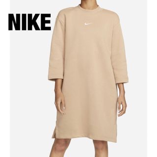 ナイキ(NIKE)の【S】新品 NIKE ナイキ スウェット ワンピース ドレス オーバーサイズ(ミニワンピース)