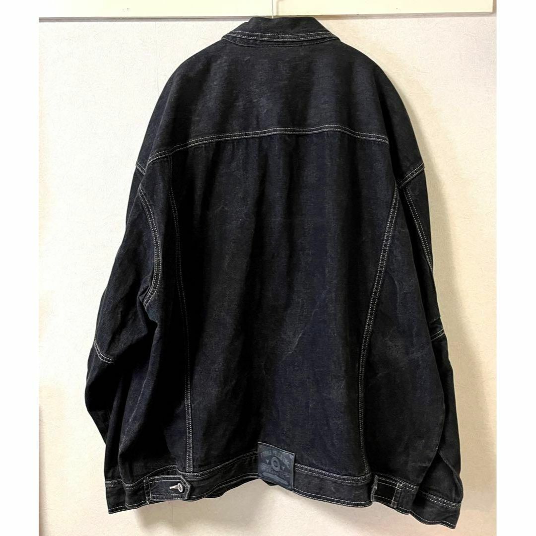 90s PELLE PELLE ペレペレ ブラック ビッグデニムジャケットXXL 2