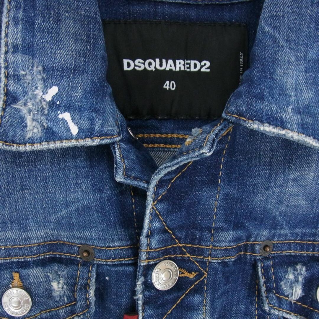 新品　ディースクエアード　dsquared2 ダメージデニムジャケット