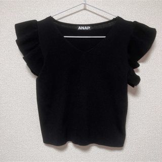 アナップ(ANAP)のANAP フリル　トップス(カットソー(半袖/袖なし))