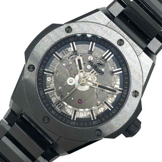 ウブロ(HUBLOT)の　ウブロ HUBLOT ビッグバン　インテグレーテッド　タイムオンリー　オールブラック 456.CX.0140.CX ブラック セラミック メンズ 腕時計(その他)