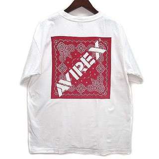 アヴィレックス(AVIREX)のアヴィレックス バンダナプリント ボックスロゴ Tシャツ 半袖 6113490(Tシャツ/カットソー(半袖/袖なし))
