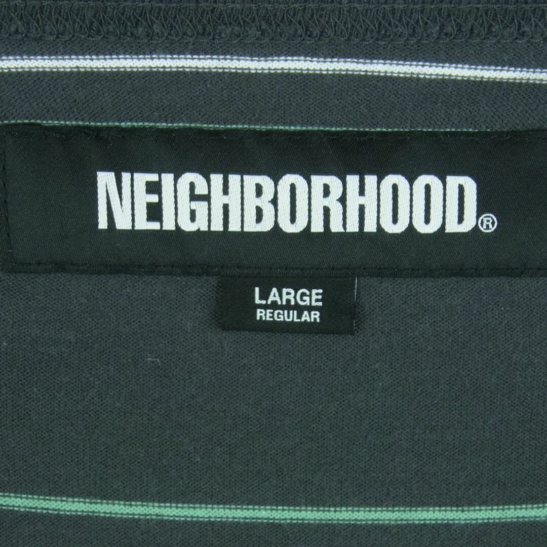 NEIGHBORHOOD(ネイバーフッド)のNEIGHBORHOOD ネイバーフッド 23SS 231FPNH-CSM07 BORDER CREWNECK LS ボーダー クルーネック ロング スリーブ カットソー グレー系 L【中古】 メンズのトップス(Tシャツ/カットソー(七分/長袖))の商品写真