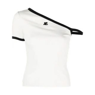 クレージュ(Courreges)のCOURRÈGES asymmetric Tshirt ワンショルダー Tシャツ(Tシャツ(半袖/袖なし))