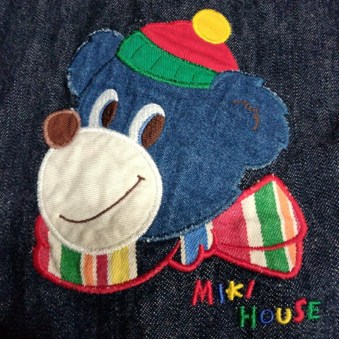 mikihouse(ミキハウス)のMIKIHOUSEレトロくまGジャン　100 キッズ/ベビー/マタニティのキッズ服男の子用(90cm~)(ジャケット/上着)の商品写真