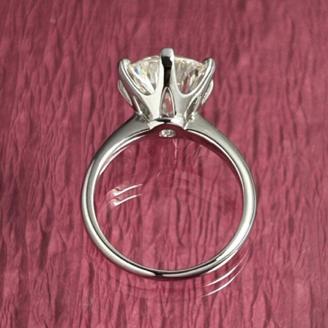 MR18/ 16号 5ct 5カラット 11㎜ モアサナイト リング 925-