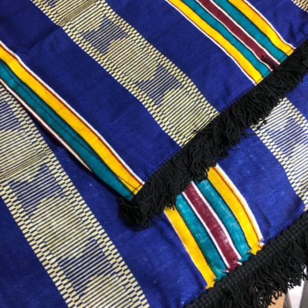 ユニセックス　アフリカンプリント　ケンテ　スカーフ ハンドメイドのファッション小物(スカーフ)の商品写真
