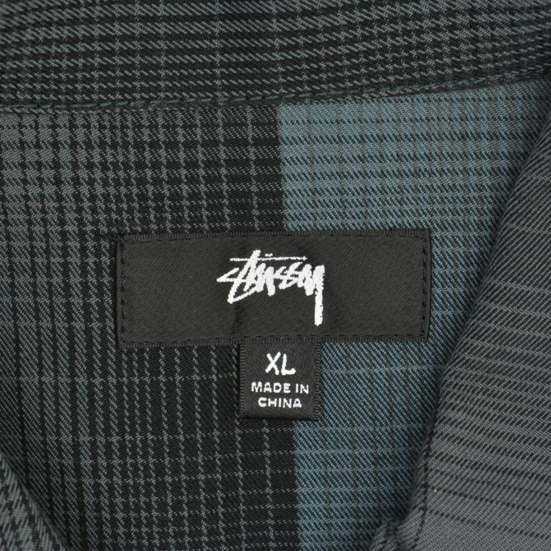 【STUSSY】21AW 1110189 SHADOW PLAID ZIPシャツ 3