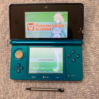 ニンテンドー3DS(ニンテンドー3DS)のNintendo 3DS 本体 ブルー動作品ポケモンバンク＆ムーバー挿入済(携帯用ゲーム機本体)