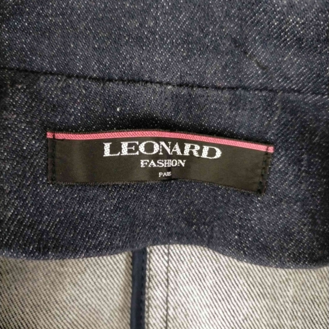 LEONARD(レオナール) ペイズリービジュー装飾 デニムテーラードジャケット 5