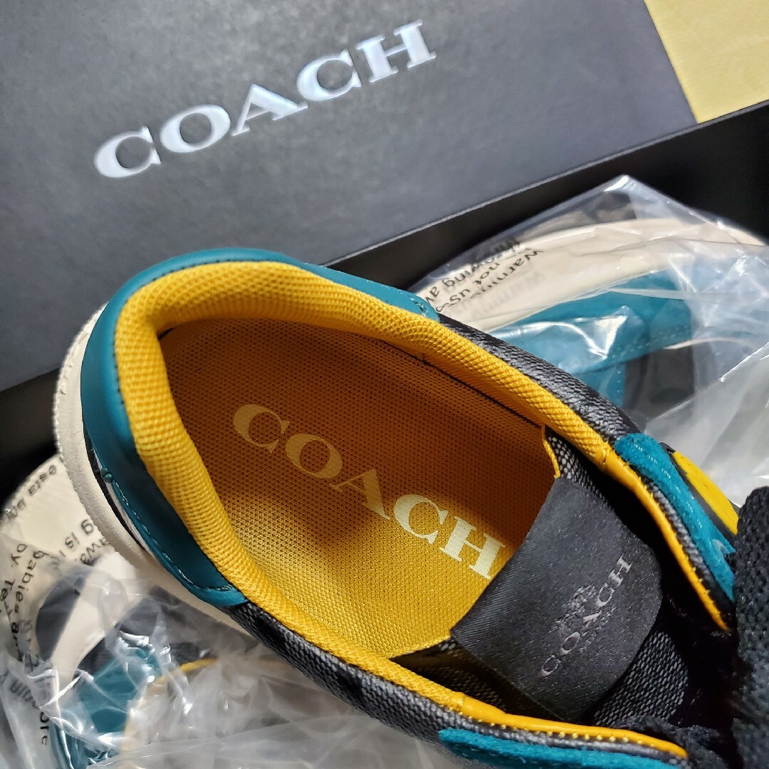 新品 COACH シグネチャー 厚底 スニーカー シューズ コーチ