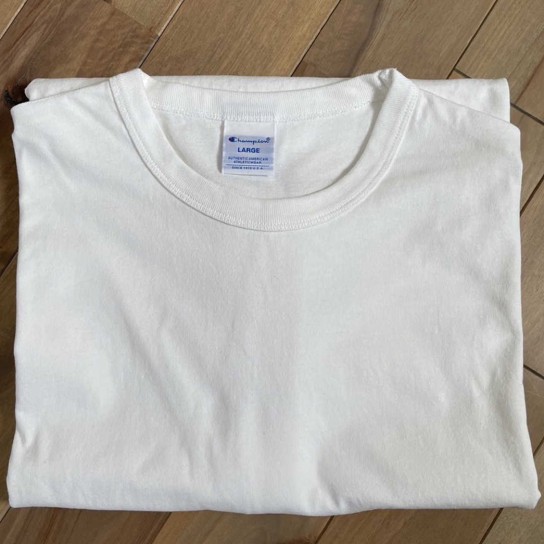 BEAMS(ビームス)の【Lサイズ】 Champion BEAMS MIN-NANO TEE WHITE メンズのトップス(Tシャツ/カットソー(半袖/袖なし))の商品写真