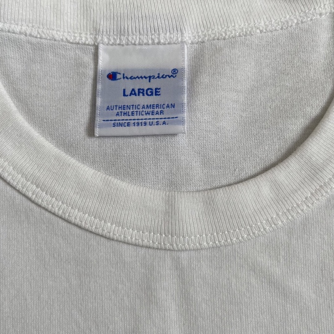 BEAMS(ビームス)の【Lサイズ】 Champion BEAMS MIN-NANO TEE WHITE メンズのトップス(Tシャツ/カットソー(半袖/袖なし))の商品写真