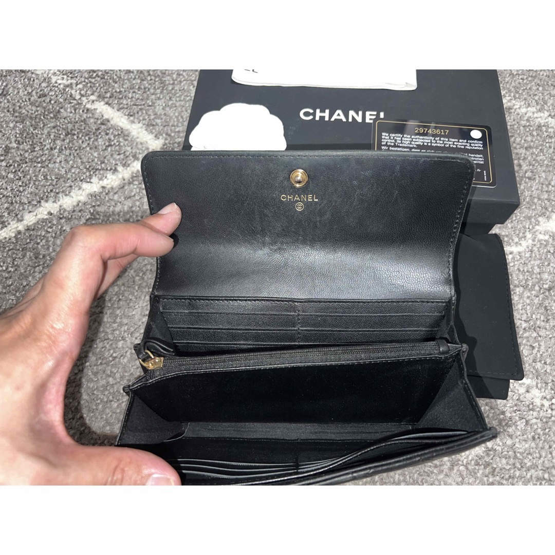 CHANEL(シャネル)のCHANEL ボーイシャネル　キャビアスキン　長財布 メンズのファッション小物(長財布)の商品写真