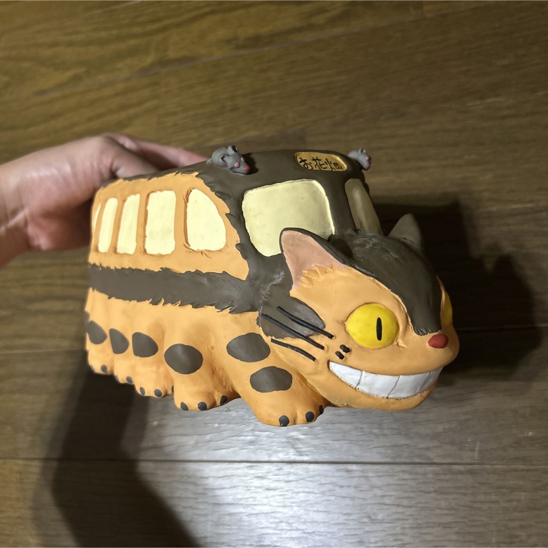 ジブリ となりのトトロ ネコバス 植木鉢 プランター - キャラクターグッズ