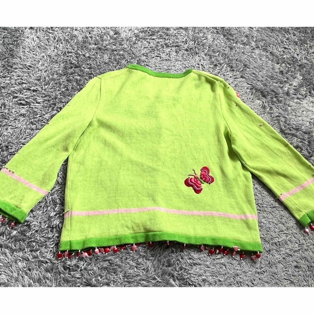 超美品! Michael Simon 刺繍 ビーズ カーディガン 個性的-