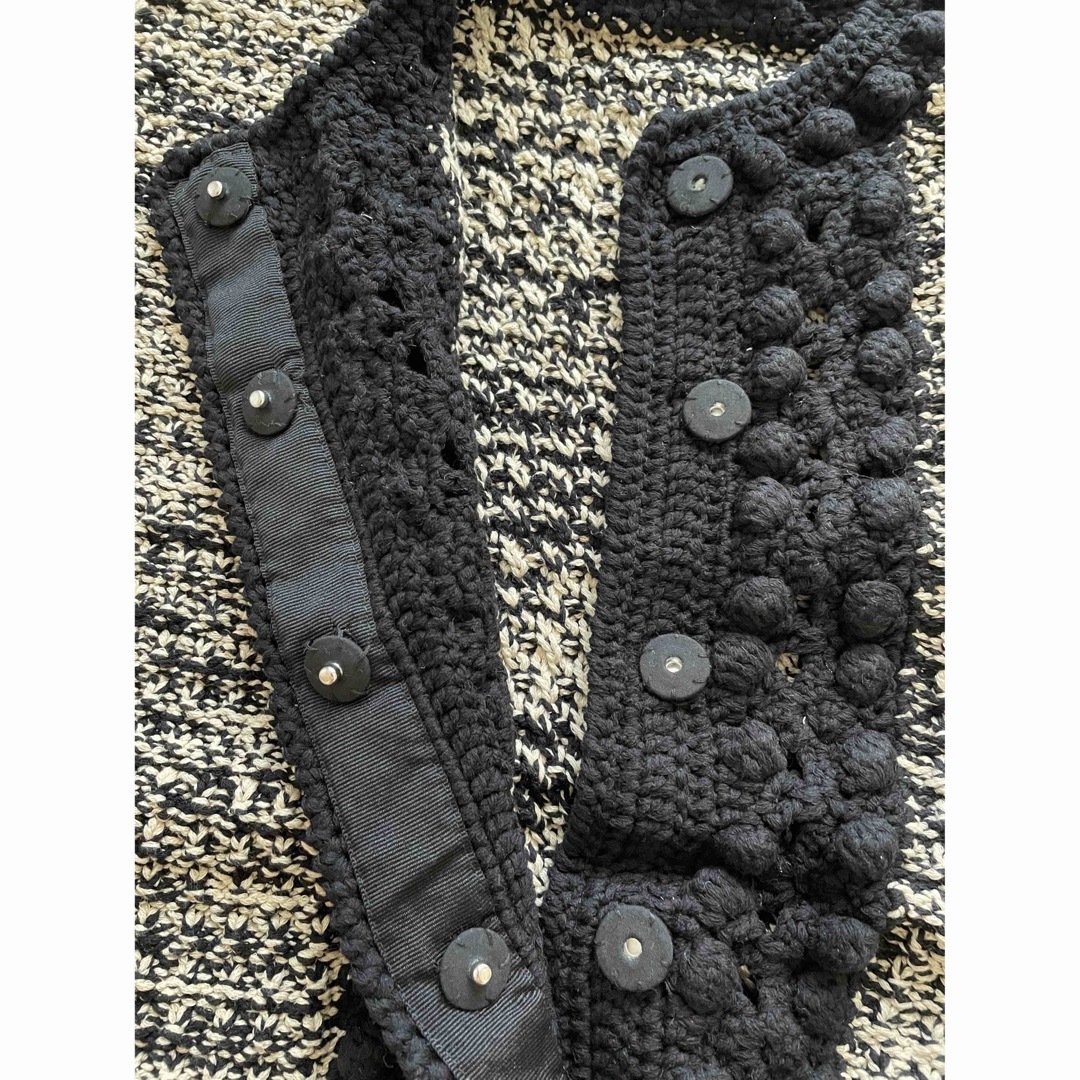 DOT LINE HALF SLEEVE KNIT CARDIGAN 8