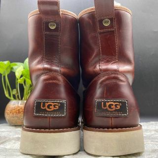 UGG HANNEN アグ ハンネン ボアブーツ Vibram 本革 茶 28