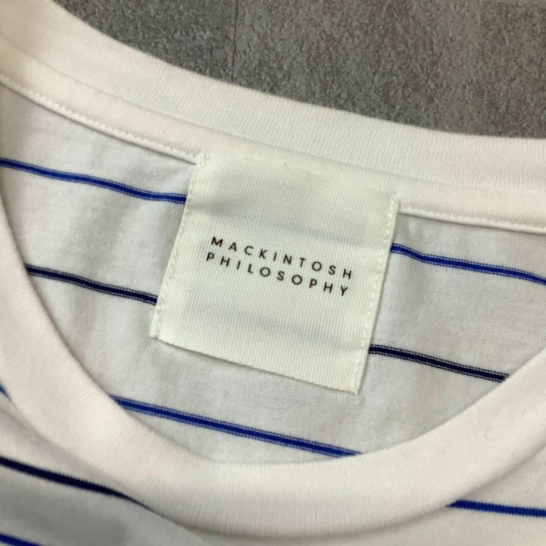 MACKINTOSH PHILOSOPHY(マッキントッシュフィロソフィー)のMACKINTOSH PHILOSOPHY ボーダー 胸 ポケット Tシャツ レディースのトップス(Tシャツ(半袖/袖なし))の商品写真