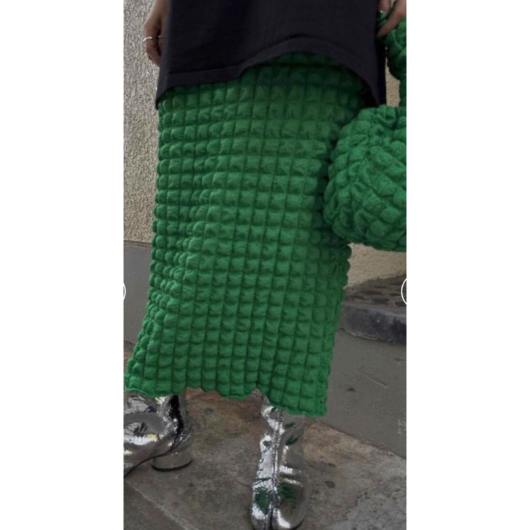 Ameri VINTAGE(アメリヴィンテージ)の AMERI POKO POKO I LINE SKIRT レディースのスカート(ロングスカート)の商品写真