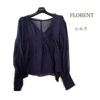 【美品】FLORENT スタンドカラーシャツ