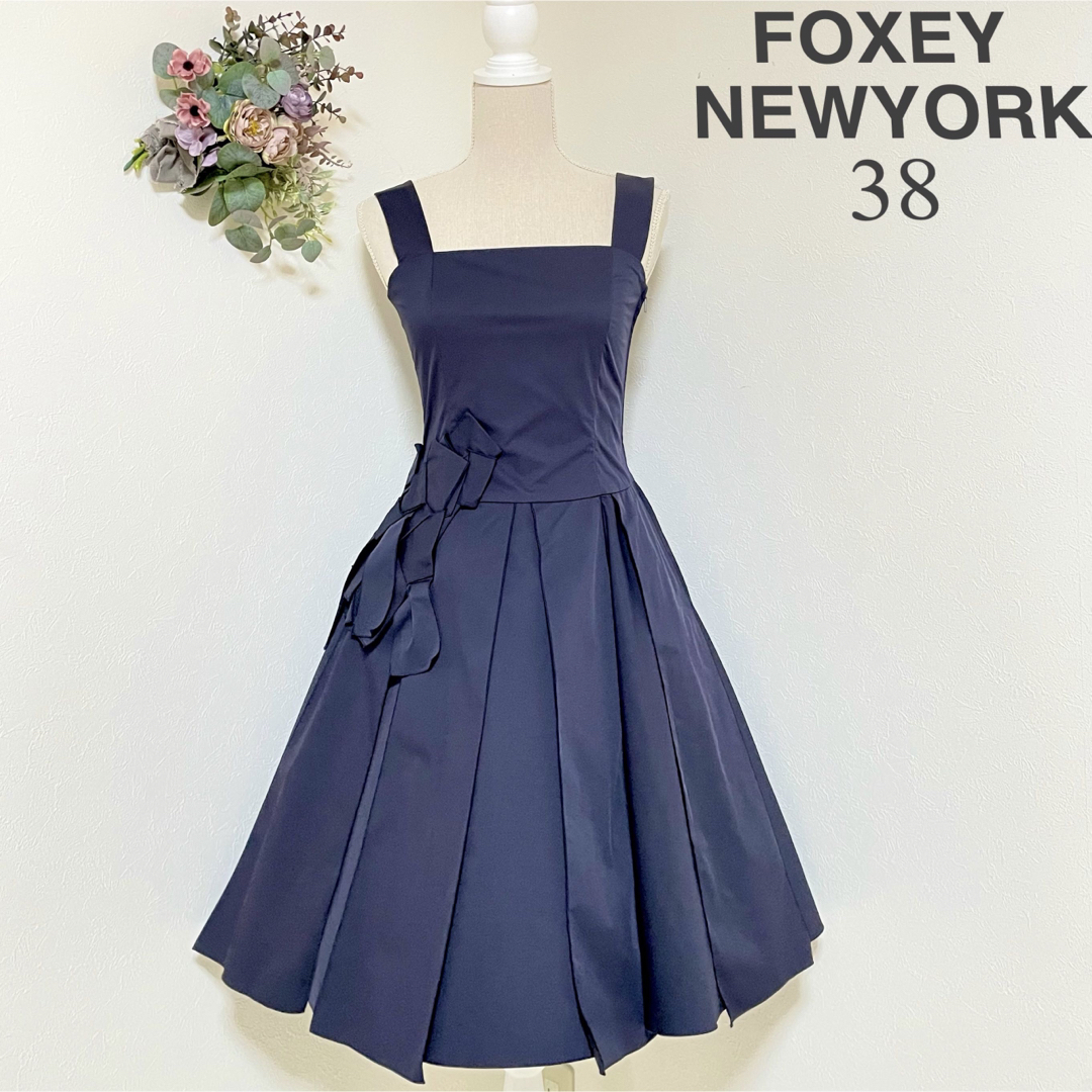 【極美品】フォクシーニューヨーク ワンピース リボン 38 | フリマアプリ ラクマ
