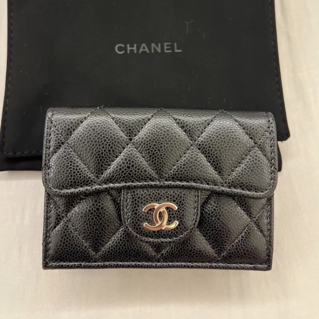 【新品未使用◆CHANELミニ財布 】三つ折り 財布 マトラッセ