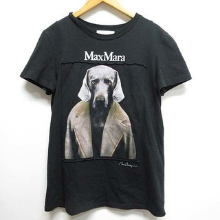【新品未使用】Max Maraドッグ プリント Tシャツ 黒 M