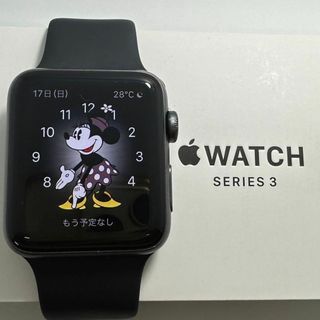 アップル(Apple)のApple Watch 3 GPS 42mm  スペースグレイアルミケース(その他)