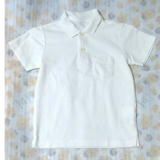 イオン(AEON)の子供ポロシャツ　白半袖　サイズ110(Tシャツ/カットソー)
