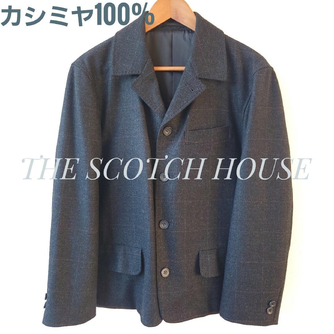 THE SCOTCH HOUSE ザスコッチハウス カシミヤ混 ウールパンツ