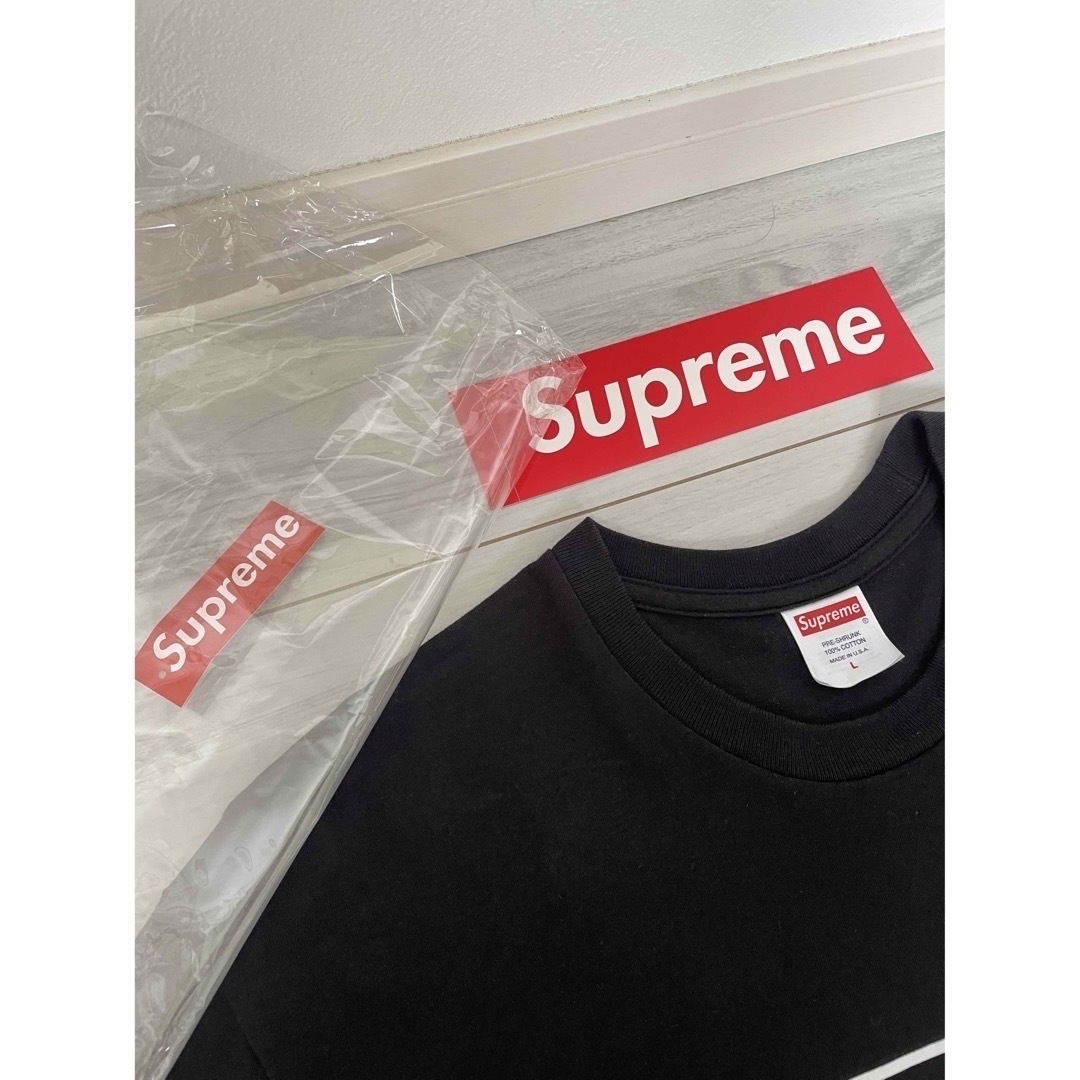 Supreme Warm Up Tee Black シュプリーム - Tシャツ/カットソー(半袖