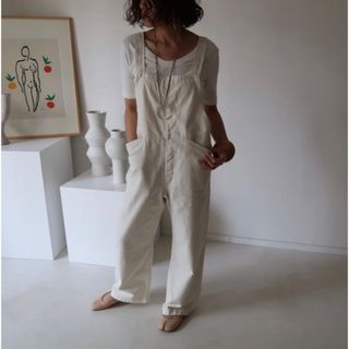 アギュー(ARGUE)の最終お値下げ⭐️argue cotton soft linen overall(サロペット/オーバーオール)