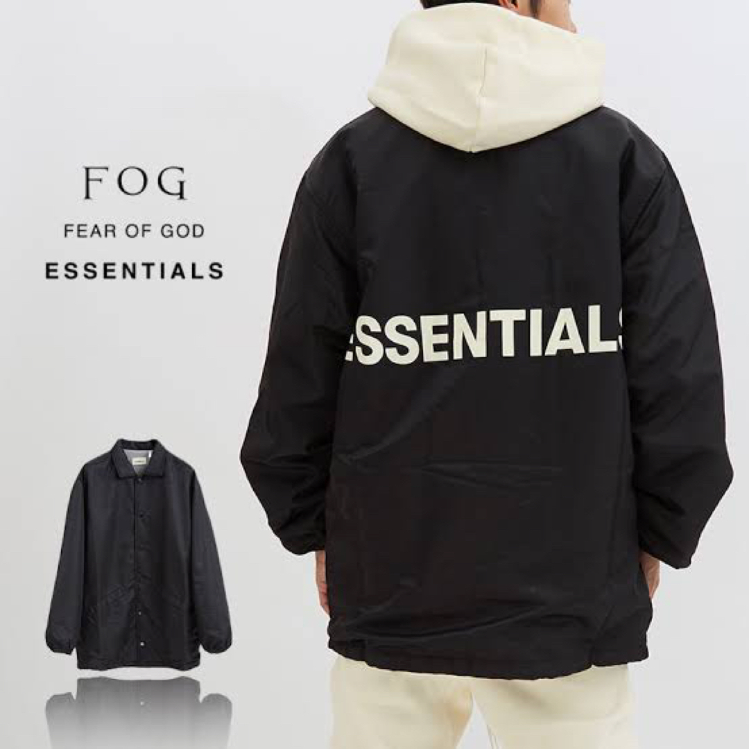 FEAR OF GOD ESSENTIALS コーチジャケット 白 ホワイト