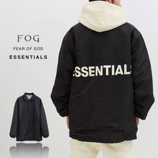 フィアオブゴッド(FEAR OF GOD)のFEAR OF GOD ESSENTIALS コーチジャケット 白 ホワイト(ナイロンジャケット)