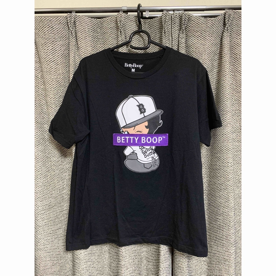 Betty Boop(ベティブープ)のベティーちゃん　Betty Boop 黒　ブラック　M メンズのトップス(Tシャツ/カットソー(半袖/袖なし))の商品写真