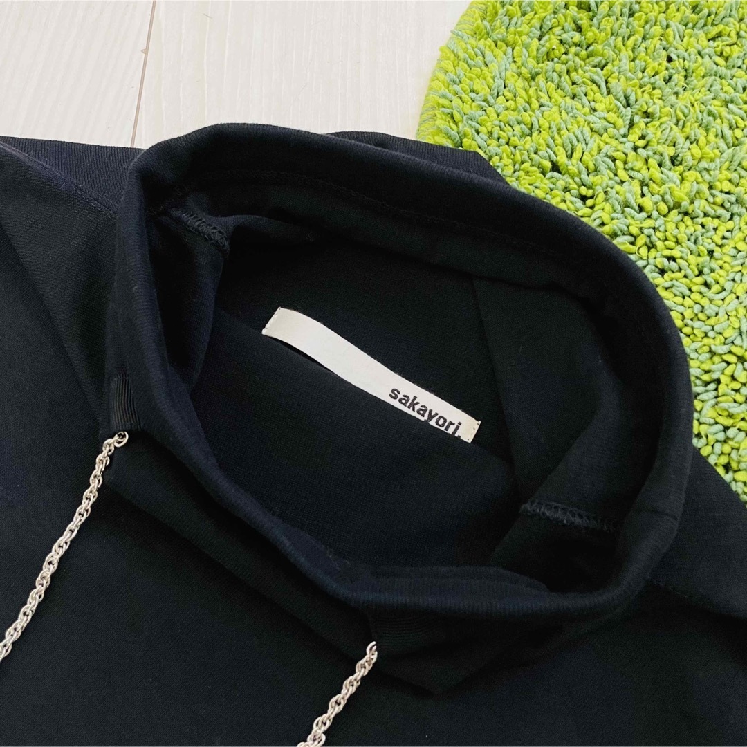 sakayori - 美品 sakayori 38 サカヨリ ブラック ロングワンピースの