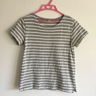 UNIQLO  ユニクロ　レディース　ボーダーTシャツ(Tシャツ(半袖/袖なし))